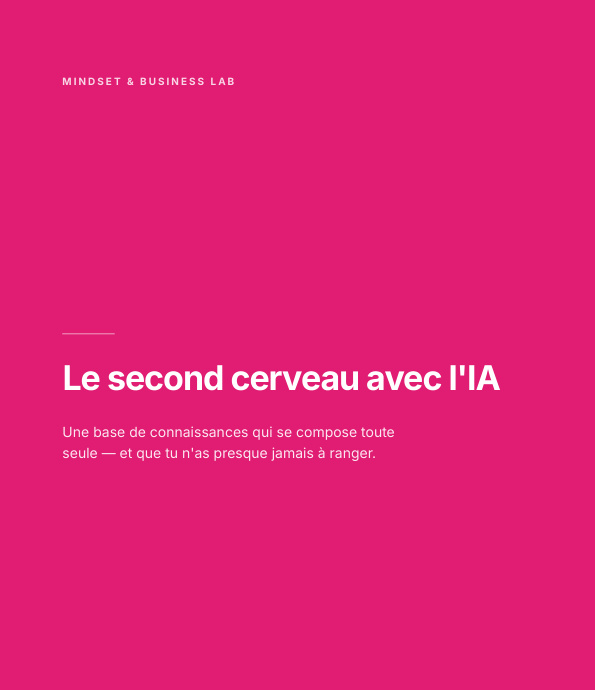 Couverture : Le second cerveau avec l'IA
