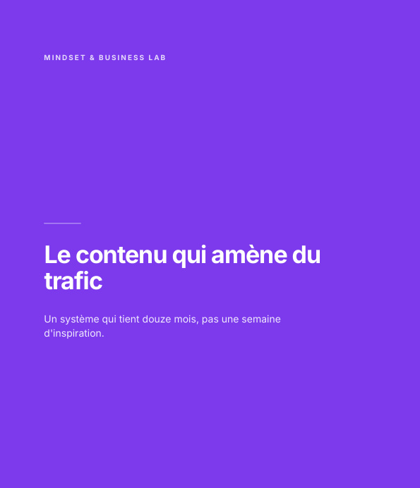 Couverture : Le contenu qui amène du trafic
